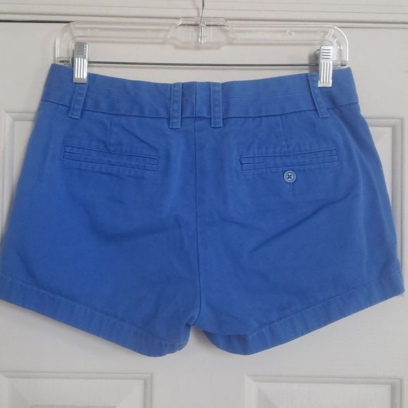 J. CREW Chino Shorts Pockets Blue Flat Front - Picture 4 of 13
